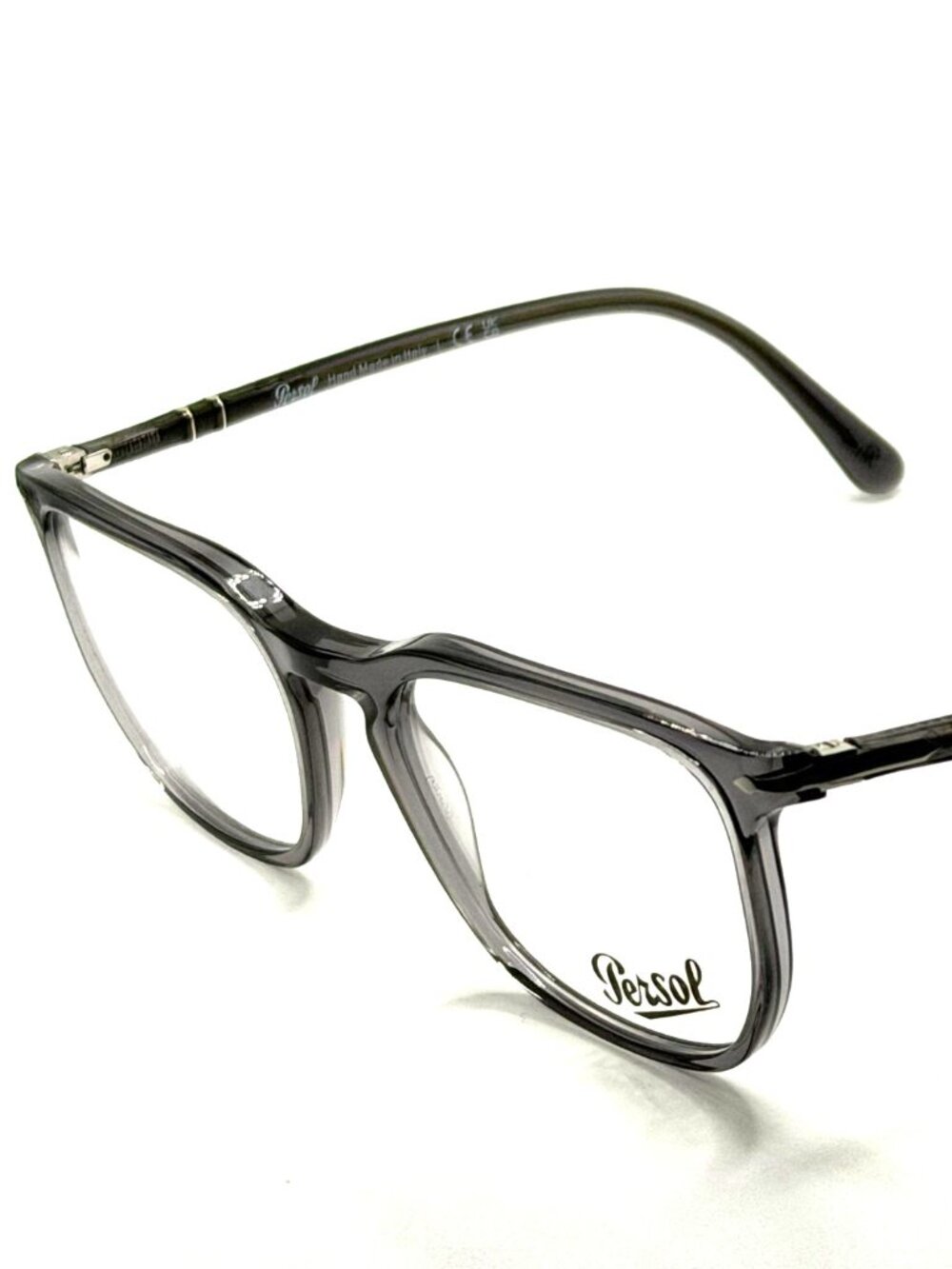 NEW PERSOL PO3339-V 1196 TRANSPARENT GREY UNISEX EYEGLASSES 56MM 20 145